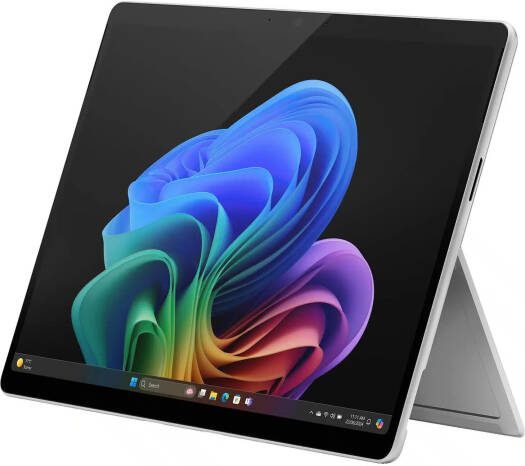 Microsoft 11th Edition Copilot+ PC Surface Pro Tablet, 13" PixelSense Flow Display OLED Touch Display, Qualcomm Snapdragon X Elite, 16GB RAM, 512GB SSD, Qualcomm Adreno, Win 11, Platinum | ZIA-00012