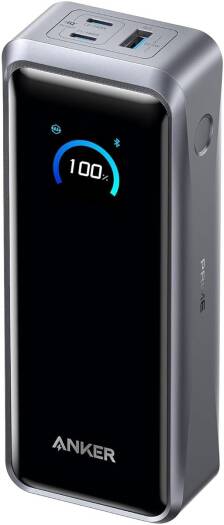 Anker Prime 26K 300W Power Bank, 26,250mAh Portable Charger, Dual USB C 140W, 300W Total Output, 250W Fast Recharge, Smart Display App Control | A110AH11