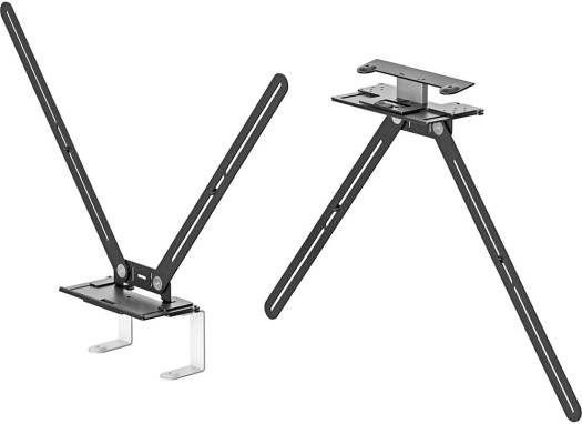 Logitech TV Mount for Rally Video Bars, 10° Tilt Adapter, 2" Depth Adjustment, VESA Mounting Threads, 98" Maximum Display, 50 mm Depth Adjustment, Black | 952-000041