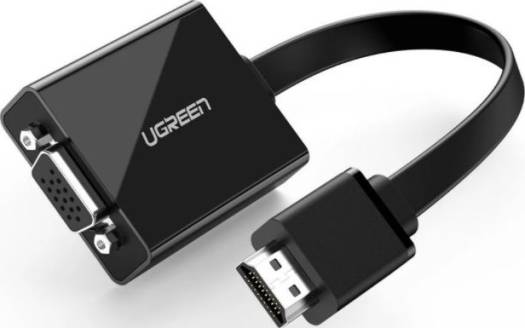 UGREEN Active HDMI to VGA Adapter Converter with 3.5mm Audio Jack up to 1080P Compatible for PC, Laptop, Ultrabook, Raspberry Pi, Chromebook - Black | 40248 - x00109ay8b