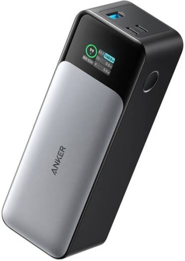 Anker 737 Power Bank (PowerCore 24K), 24,000mAh 3-Port Portable Charger with 140W Output, Smart Digital Display, Compatible with MacBook Pro/Air | A1289011