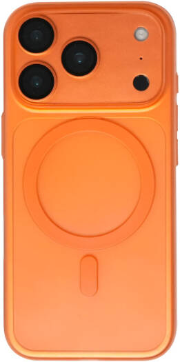 EpicArma Slim Clear Case for iPhone 17 Pro Max, Tough Transparent Protective Case, 360° Full Protection, Wireless Charging Compatible, Anti-Slip Grip & Raised Camera Edges, Orange | EA-IP17PM101-OR