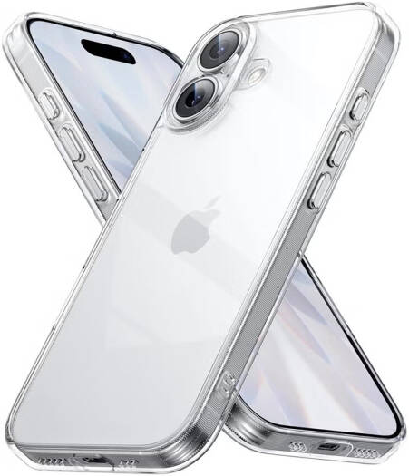 iPhone 17 Clear Case Military Grade Protection Ultra Slim Transparent Cover iCrystal Anti-Yellowing Anti-Scratch Shockproof Camera Control Protective Case, Clear | iPhone Case Cover