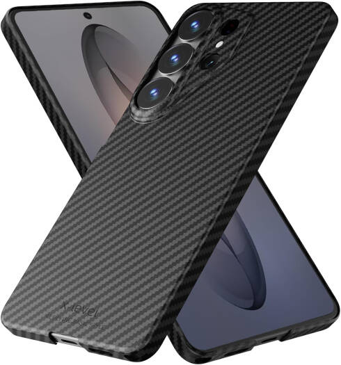 X-Level Samsung Galaxy S26 Ultra Case with MagSafe, Slim Flexible Carbon Fiber Pattern Magnetic Shockproof Protective Cover, Black | Galaxy S26 Ultra Case