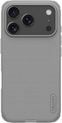Nillkin Super Frosted Shield Pro Case for Apple iPhone 17 Pro, Matte Anti-Slip Protective Cover with Shock Absorption, Raised Lens Guard & Precise Fit, Titanium Grey | iP17P-04529