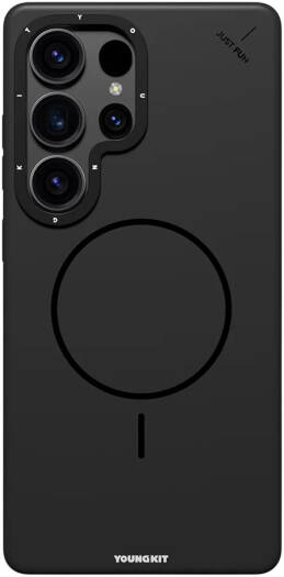 YOUNGKIT Dynamag Series Case for Samsung Galaxy S25 Ultra, Magsafe Compatible, Military-Grade Protection, Air Cushion Corners, Raised Camera Bezel, TPU Protective Case, Black | Dynamag