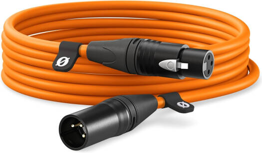 RODE XLR-6 Premium XLR Cable 6m, Professional Balanced Microphone Cable for Studio Recording, Live Performance & Audio Equipment, Orange | XLR6M-O