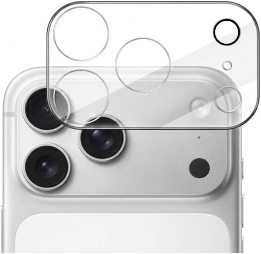 CROWNYX Camera Lens Protector for iPhone 17 Pro, 9H Tempered Glass, Anti-Scratch, Anti-Oil, Anti-Shock, HD Clear, Night Shot Friendly, Bubble-Free Camera Pack of 1 | IP17PRO-2D-CLR-CLP