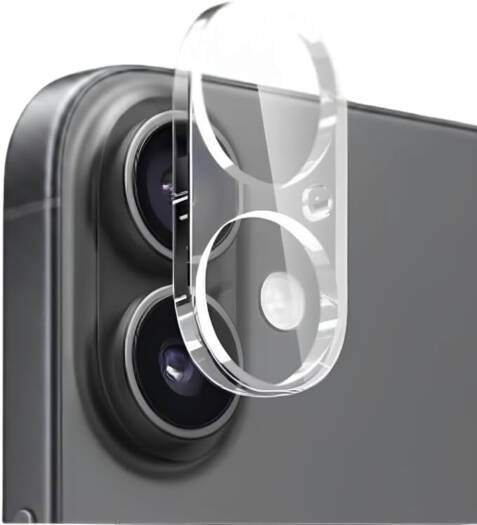 CROWNYX Camera Lens Protector for iPhone 17, 9H Tempered Glass, Anti-Scratch, Anti-Oil, Anti-Shock, Dirt Resistant, Night Shot Friendly, HD Clear, Pack Of 1 | IP17-2D-CLR-CLP
