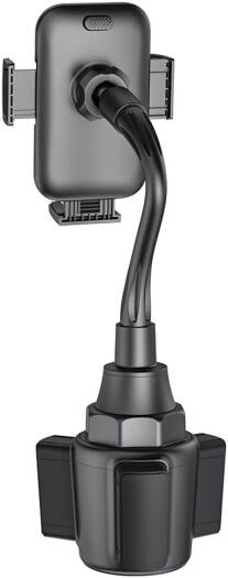 Myx Car Cup Phone Holder, Adjustable 360° Rotation Car Phone Mount for Cup Holder, Universal Smartphone Stand for Stable Hands-Free Driving, Black | CUPSPIN MH 126