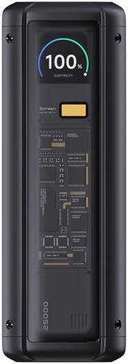Xiaomi 212W HyperCharge Power Bank 25000mAh, Ultra-Fast Charging Portable Power Bank with Triple Output Ports, High-Capacity 212W Max Output External Battery Pack, Black | P03MI