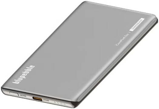 Blupebble CorePod GO 5000mAh MagSafe Power Bank for iPhone, 15W Magnetic Wireless Charging Portable Slim Power Bank USB-C PD 20W Fast Charging Compact Travel Charger, Gray | BP-CPGO5000-GY