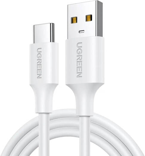 UGREEN USB-A to USB-C Cable 2M USB 2.0 Fast Charging and Data Sync Cable Durable Type-C Charger Cord for Android Phones Tablets Power Banks and USB Devices, White | US287-60123
