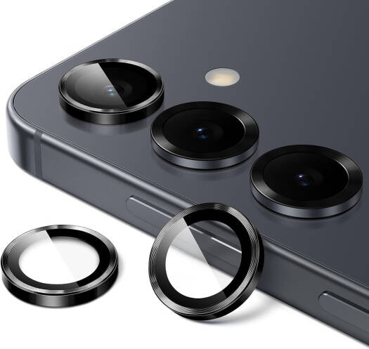 CROWNYX Camera 3D Individual Lens Protector for Samsung S25, 9H Tempered Glass, Anti Scratch, Anti-Oil, Anti-Shock, Dirt Resistance, Bubble Free, Pack of 1 | SAM-S25-3DINDVL-CLP