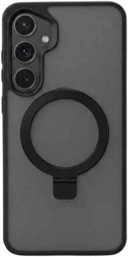 CROWNYX Aegis GripStand Pro Case for Samsung Galaxy S26 Plus, MagSafe Compatible, Shockproof, Slim Hybrid TPU Cover, Kickstand & Grip Ring, Black | SAMS26PL-MGSF-AGSP-BLK