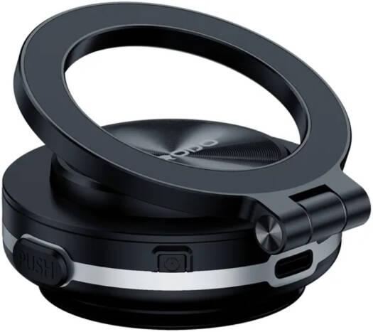 Porodo HS05 VacuSeal MagSafe Magnetic Mount, Strong Suction Car Phone Holder, Black | PD-HSM05-BK