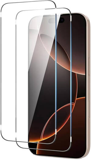 Salab 2-Pack Tempered Glass Screen Protector for iPhone 17 Pro Max, Military Grade 9H Shatterproof HD Clear Full Coverage Scratch Resistant Glass 6.9", Clear | 2-Pack Screen Protector