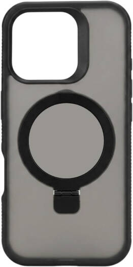 CROWNYX Aegis GripStand Pro Case for iPhone 16 Pro Max, Compatible with MagSafe, Shockproof, Slim Hybrid TPU Cover with Kickstand & Grip Ring, Black | IP16PM-MGSF-AGSP-BLK