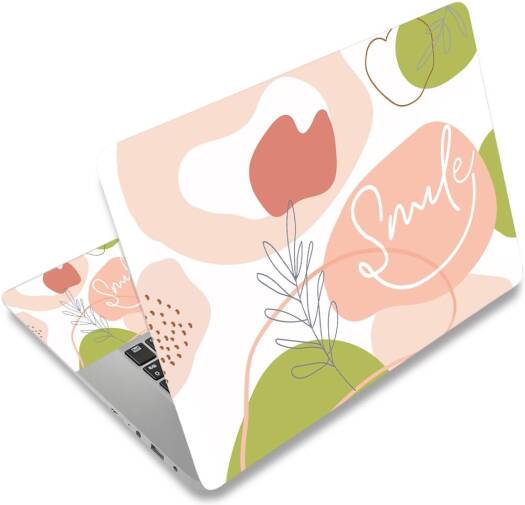 ALAYRA Laptop Skin Sticker Decal Cover, 11.612" 13" 13.3" 14" 15" 15.4" 15.6" Laptop Netbook Vinyl Skins Sticker Notebook Protector (2 Wrist Pad Included), Removable Reusable, Easy to Apply, Pink Rose
