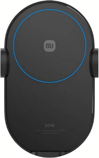 Xiaomi 30W Wireless Car Charger, 30W Max Output, Electric Grip with Sensors, Round Indicator, Curved Glass Surface, Built-In Fan And Metal Thermal Pad, Black | 30WWRLSS