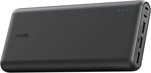 Anker 337 Power Bank, PowerCore 26K, 26800mAh of Power, 3 USB Output Ports, Dual Input for Fast Recharge, Works With Most USB Charged Devices, Black | A1277