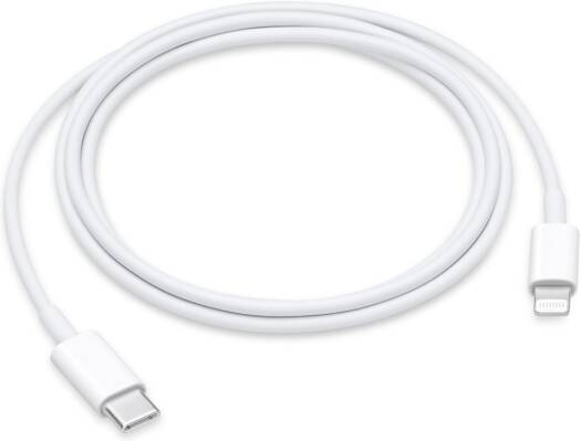 Apple USB Type-C to Lightning Cable, 1 Meter Cable Length, Supports Data Sync And Charging, White | MUQ93ZE/A