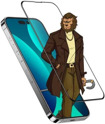 Green Lion 3D Curved Pro Advanced Tempered Glass for 6.7" iPhone 14 Pro Max, Round Edge, Anti-Scratch, Anti-Static, Grease Resistance, Anti-Fingerprint Edge-to-edge Protection, Clear | GN3DCTGL14PM