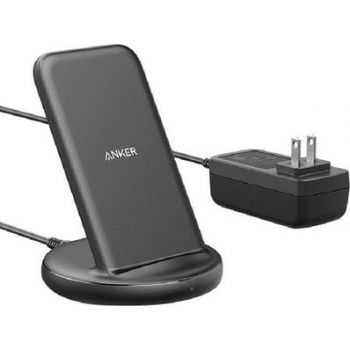Anker Wireless Charger PowerWave II Sense Stand, Qi-Certified 15W Max, Fast Wireless Charging Stand - Black | AN.B2529KF1.BK