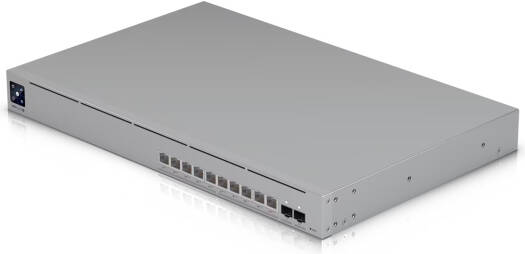 Ubiquiti Pro XG 10 PoE Switch, 1.3" Touchscreen, 10 x 10G RJ45 Ethernet PoE 4 Ports (90W), 2 x 10G SFP+ Ports, 240 Gb/s Switching Capacity, 179 Mpps Forwarding Rate, Gray | USW-Pro-XG-10-PoE (400W)