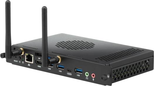 ViewSonic VPC37-W53-G1 Slot-in PC for ViewBoard, Intel Core i7-1260P, 16GB RAM, 256GB SSD, Intel Iris Xe Graphics, Intel Wi-Fi 6 AX200 + Bluetooth 5.1, Windows 11 Pro, Black | VPC37-W53-G1