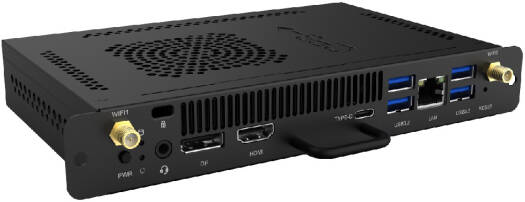 JWIPC S094 OPS Computer Module, Intel Core i7-10875H Processor, 16GB RAM, 512GB SSD, Intel UHD Graphics, Intel AC3165 Dual Band Wireless & Bluetooth v4.2, Windows 11 Pro, Black | S094