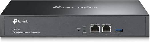 TP-Link Omada Hardware Controller, 2x Gigabit Ethernet Ports, 1x USB 3.0 Port, Manage up to 500 Omada Devices, Supports up to 15,000 Clients, Rack-Mountable, Black | OC300