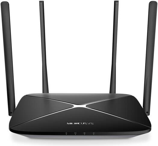 Mercusys AC12G Dual Band Wi-Fi 5 Router, AC1200, 867Mbps 5GHz, 300Mbps 2.4GHz, MU-MIMO, Beamforming, 4x 5dBi Antennas, 1x 1G WAN, 3x 1G LAN, IPTV, Guest Network, WPA2 | AC12G