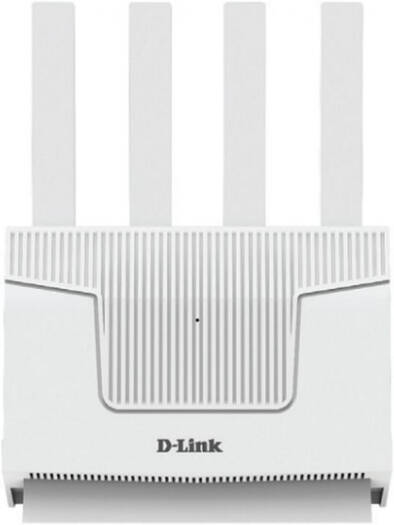 D-Link DIR-BE364K Dual-Band Mesh Router, 1x 2.5 Gbps WAN Port, 4x 1Gbps LAN Ports, 1.1-GHz Quad-Core CPU Frequency, 512MB DDR3 Memory, 128MB Nand Flash, 3.6 Gbps Wi-Fi 7, White | DIR-BE364K