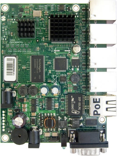 [RB450G] MikroTik Router, 5x Gigabit Ethernet Router, AR7161 CPU, MIPSBE Architecture, 256GB RAM, 512MB NAND Storage, Passive PoE | RB450G