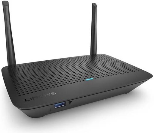 [MR6350-ME] Linksys Max-Stream Dual-Band AC1300 Mesh WiFi 5 Router, Covers Up to 1200 sq. ft, Handles 12+ Devices, Speed Up to 1.3 Gbps, 2x External Antennas, USB, Ethernet Ports, WPA2 Personal, Black | MR6350-ME