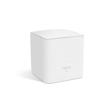[Nova MW5s] Tenda Nova MW5s Secondary Node Whole Home Mesh WiFi System, 2x10/100Mbps Ethernet Ports, 1 WAN/LAN Port, Built-in Omni-Directional Antennas, SSID Broadcast, Beamforming, MU-MIMO, 1 Pack | Nova MW5s