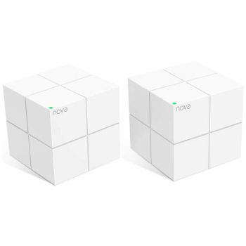 [Nova MW6-2] Tenda Nova MW6 AC1200 Whole Home Mesh Wi-Fi System Wireless Router, 4000sq² Wi-Fi Coverage, 2 Gigabit Network Ports, App Control, Easy Set Up, Pre Configured, White, Pack of 2 | Nova MW6-2