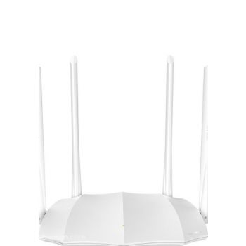[AC5] Tenda AC5 V3 AC1200 Dual-Band WiFi Router, 1 GHz Band 1200Mbps, 4 Antenna, MU-MIMO Technology, White | AC5