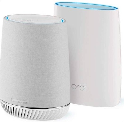 [NG-RBK50V-100EUS] Netgear RBK50V-100EUS Orbi Mesh Wi-Fi System with Orbi Voice Wi-Fi Satellite, Smart Speaker, Amazon Alexa Built-In - White | NG-RBK50V-100EUS