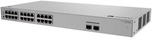 [HW-S210-24P2J] Huawei 24-Port Gigabit Switch with 400W PoE+ (24x 10/100/1000BASE-T) + 2x 2.5G SFP Uplink Ports, Built-in AC Power Network Switch for Enterprise & Surveillance Systems | HW-S210-24P2J