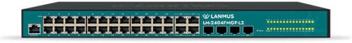 [LM-2404FMGP-L2] Lanmus 24 Managed Switch, 10/100/1000 Mbps, 56 Gbps, 370W, Layer 2 Plus Smart Ethernet Switch, Rackmount Network Switch | LM-2404FMGP-L2