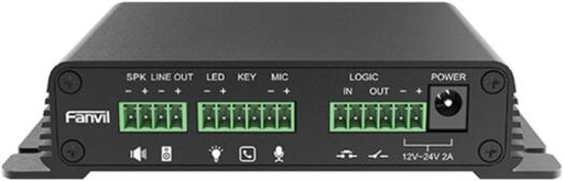 [PA2S] Fanvil PA2S SIP Paging Gateway, IP Audio/Video Intercom & Broadcast System, PoE RJ45, Built-In Amplifier Output, RTSP/RTP Streaming, Security Trigger I/O, Cloud Management, Black | PA2S