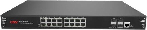 [fipka-onv-gigabit-20-port-l2-managed-poe-switch-poe33020pfm-at-16-poe-rj45-4-sfp-uplink-802-3af-at-vlan-qos-acl-rstp-web-cli-snmp-telnet-management-1u-rack-mount-44cm-steel-housing] Fipka ONV Gigabit 20-port L2+ Managed PoE Switch POE33020PFM-at, 16 PoE+ RJ45, 4 SFP Uplink, 802.3af/at, VLAN/QoS/ACL, RSTP, Web/CLI/SNMP/Telnet Management, 1U Rack Mount, 44cm Steel Housing