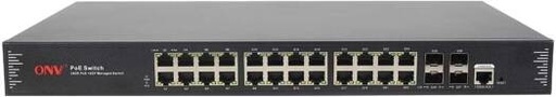 [onv-poe33028pfm-gigabit-28-port-l2-managed-poe-switch-24-ge-poe-4-gf-rtl-managed-1000m-poe-switch-400w-cli-web-snmp-telnet-control-for-ip-cameras-aps] ONV-POE33028PFM Gigabit 28-port L2+ Managed PoE Switch, 24*GE POE+4*GF(RTL) Managed 1000M POE Switch(400W), CLI/Web/SNMP/Telnet Control for IP Cameras & APs
