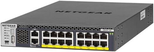 [XSM4316PB] NETGEAR 16x Multi-Gig, PoE+ (600W) Managed Switch, 16x 10GBASE-T PoE+, Up to 30W Per Port, 500W Total PoE+ Budget, 320 Gbps Switching Fabric | XSM4316PB