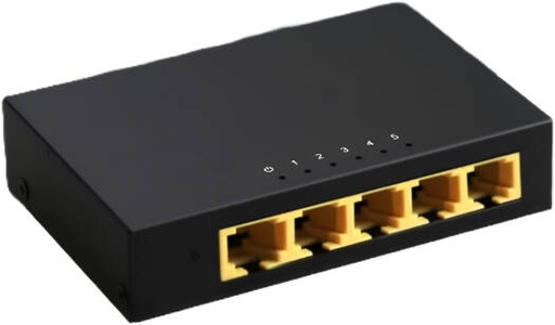 [DGS-F105] D-Link DGS-F105 Ethernet Switch, 5 Port Gigabit 10/100/1000 Mbps Unmanaged Metal Switch, Plug and Play, LEDs Lights Cables Diagnostics, Energy Star Compliant, Compact, Black | DGS-F105