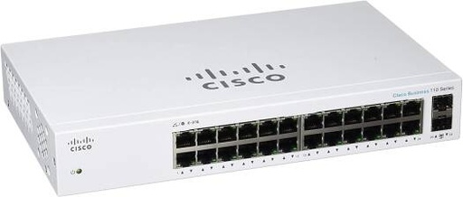 [Limited Lifetime Protection (CBS110-24T-NA)] Cisco Business CBS110-24T-D Unmanaged Switch | 24 Port GE | 2x1G SFP Shared | Limited Lifetime Protection (CBS110-24T-NA)