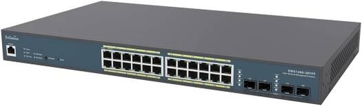 [engenius-24-gigabit-8023ataf-poe-port-full-power-layer-2-managed-switch-4-sfp-ports-410w-poe-budget-with-centralized-network-management-managed-up-to-50-engenius-aps-ews1200-28tfp] EnGenius 24 Gigabit PoE+ Switch, 4 SFP Ports, 410W PoE Budget, Managed, 50 APs (EWS1200-28TFP)