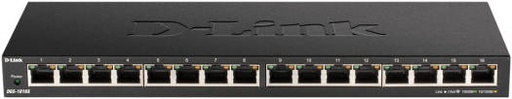 [DGS-1016S] D-Link DGS-1016S 16-Port Gigabit Desktop Switch, IEEE 802.3az-Compliant, Auto Power Reduction, 8.89W Maximum Power Consumption, 32 Gbps, Plug-and-play for Effortless Installation, Black | DGS-1016S